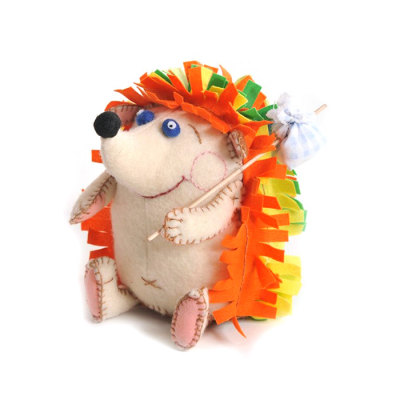 Набор для шитья Кукла Перловка из фетра ПФЗД-1005 «Счастливый ежик» 13*5 см в интернет-магазине Швейпрофи.рф