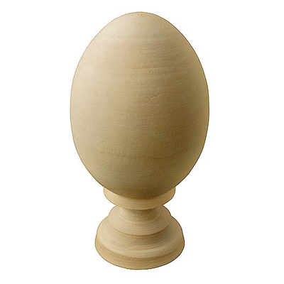 Заготовка для декора «Яйцо на ножке» дерев. h=11 см (551412) в интернет-магазине Швейпрофи.рф