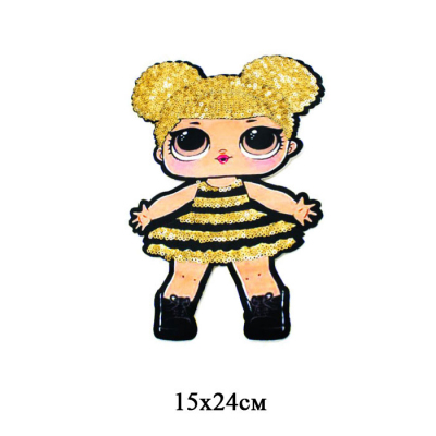 Аппликация пришивная 45 401  «Кукла L.O.L.»  15*24 см(10) в интернет-магазине Швейпрофи.рф