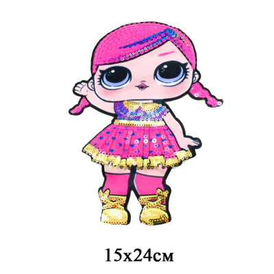 Аппликация пришивная 45 405  «Кукла L.O.L.»  15*24 см(10) в интернет-магазине Швейпрофи.рф