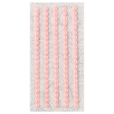 Полубусы клеевые  5 мм жемчуг 7704131 (уп. 84 шт.) 17z розовый неон в интернет-магазине Швейпрофи.рф