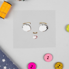 Термонаклейка декор текстильных изделий 4050095 лицо «Кукла Аня» 6*6 см в интернет-магазине Швейпрофи.рф