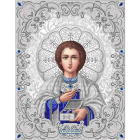 Ткань для вышивания бисером Благовест ЖС-3016 «Святой Пантелеймон в жемчуге» 27,5*35,5 см