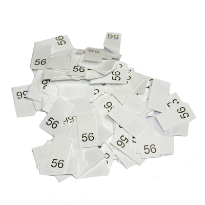 Размерники в пакетике (уп. 1000 шт.) №56 белый в интернет-магазине Швейпрофи.рф