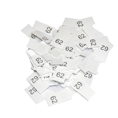 Размерники в пакетике (уп. 1000 шт.) №62 белый в интернет-магазине Швейпрофи.рф