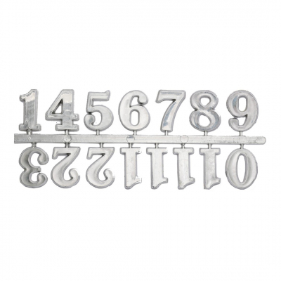 Часовые цифры Астра 7724168 5AS-85 «Арабские» 2,5 см серебро в интернет-магазине Швейпрофи.рф