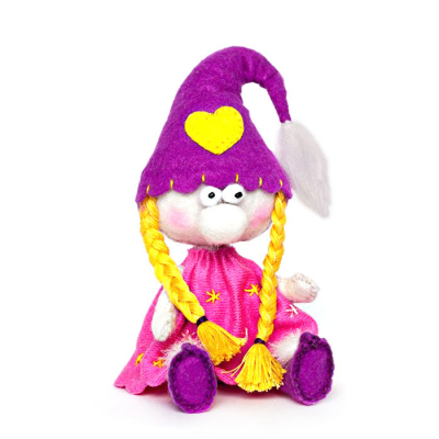 Набор для шитья Кукла Перловка из фетра ПФГ-1555 «Гномочка» 14 см в интернет-магазине Швейпрофи.рф