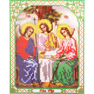Ткань для вышивания бисером Благовест И-5041 Святая Троица 13,5*17см в интернет-магазине Швейпрофи.рф