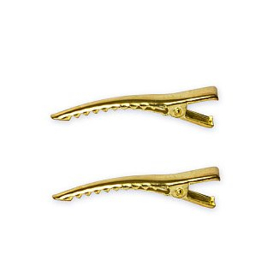 Заколки для волос (основа) 34 мм. DC-204 50 шт золото в интернет-магазине Швейпрофи.рф