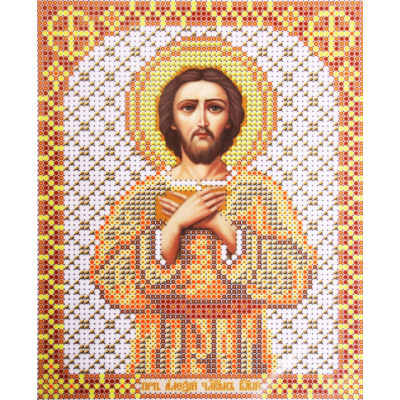 Ткань для вышивания бисером Благовест И-5191 Алексей Человек Божий 13*17 см в интернет-магазине Швейпрофи.рф