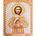 Ткань для вышивания бисером Благовест И-5191 Алексей Человек Божий 13*17 см
