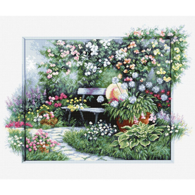 Набор для вышивания Luca-S ВU4012 «Цветущий сад» 32,5*44,5 см в интернет-магазине Швейпрофи.рф