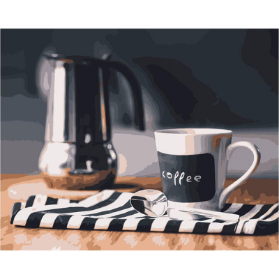 Картина по номерам Фрея PNB-1 №13 «Бодрящий кофе» 40*50 см в интернет-магазине Швейпрофи.рф