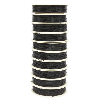 Резинка для бисера 0,6 мм 0215-1000 (уп. 25 м) чёрный 676509 в интернет-магазине Швейпрофи.рф