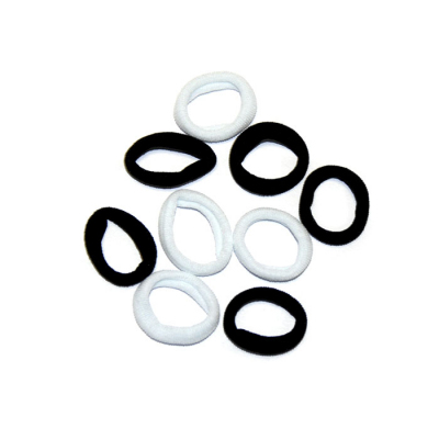Резинка для волос кольцо Р 2 см «Черно-белый набор» в интернет-магазине Швейпрофи.рф
