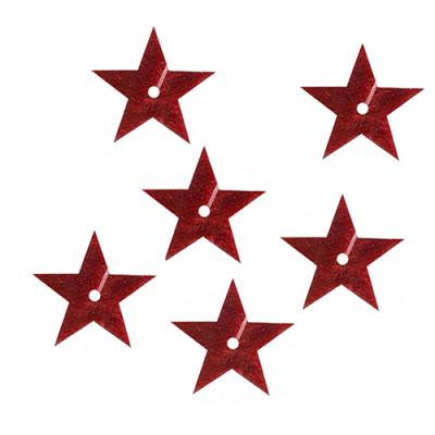 Пайетки «фигурки» Астра звездочки 20 мм (уп. 10 г) 03 красный 7700477 в интернет-магазине Швейпрофи.рф