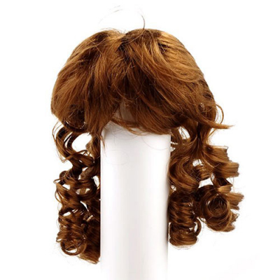 Волосы для кукол Парик 80 (локоны) 20540 каштановый в интернет-магазине Швейпрофи.рф
