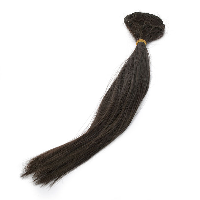 Волосы для кукол (трессы) В-45 см L-30 см TBY36823 т.шоколад   (уп 2 шт)