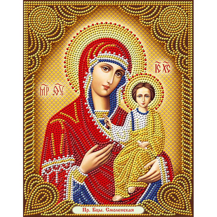 Алмазная мозаика АЖ-5072 «Икона Божией Матери Смоленская» 22*28 см