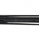 Шнур резиновый (шляпная резинка)  3 мм Тур. черный рул. 100 м