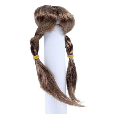 Волосы для кукол Парик AS16-17 5*10 см (косички) коричневый в интернет-магазине Швейпрофи.рф