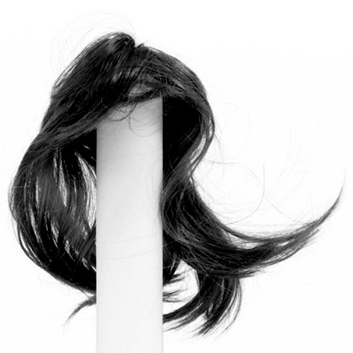 Волосы для кукол Парик AS16-19 5*15 см (прямые волосы) черный