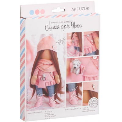 Набор текстильная игрушка АртУзор «Мягкая кукла Нэтти» 552560  30 см в интернет-магазине Швейпрофи.рф