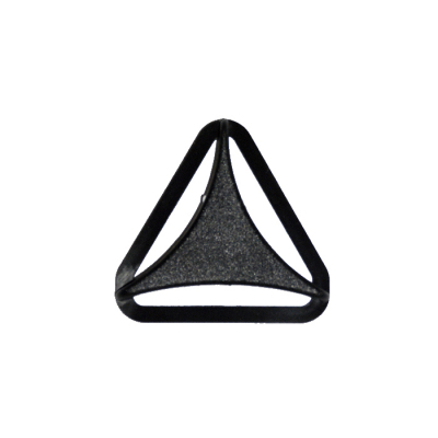 Пряжка трехщелевая 4,5 см треугольная М 337-45 в интернет-магазине Швейпрофи.рф