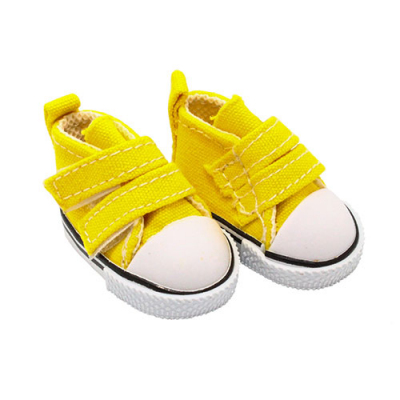 Обувь для игрушек (Кеды) 25247  5,0 см  выс.3,3 см на 2-х липах жёлтый (1 пара) в интернет-магазине Швейпрофи.рф