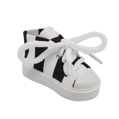 Обувь для игрушек (Кеды) AR 1046  3.5*4*7 см чёрный/белый  7728273 в интернет-магазине Швейпрофи.рф