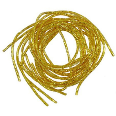 Проволока декоративная (трунцал) д.1,5 мм EMB1192 яркое золото  (уп 5 гр) в интернет-магазине Швейпрофи.рф