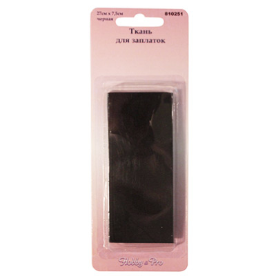 Заплатки термо-клеевые НР ткань 810251 27*7,5 см черный в интернет-магазине Швейпрофи.рф