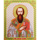 Ткань для вышивания бисером Благовест И-5176  Св. Василий 13,5*17 см