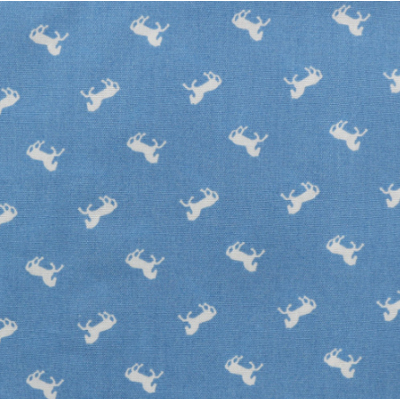 Ткань 50*50 см HY003009 Кони голубой 100% хлопок в интернет-магазине Швейпрофи.рф