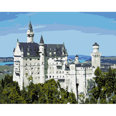 Картина по номерам Hobruk HS0048 «Замок Нойшванштайн» 40*50 см в интернет-магазине Швейпрофи.рф
