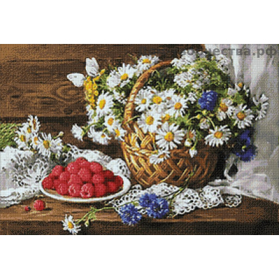 Алмазная мозаика Гранни AG0576 «Сладкая малина» 48*70 см в интернет-магазине Швейпрофи.рф