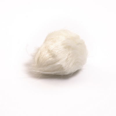 Помпон искусств. 8 см (кролик) белый 7723350 (уп 2 шт) в интернет-магазине Швейпрофи.рф