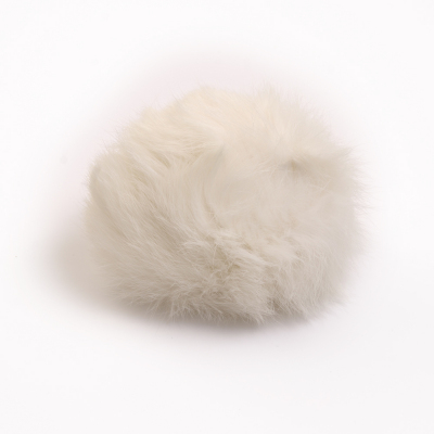 Помпон натуральный 10 см кролик 7723347 белый (уп 2 шт) в интернет-магазине Швейпрофи.рф