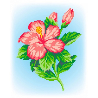Набор для вышивания М.П.Студия КH-372  «Розовый цветок» 21*30 см в интернет-магазине Швейпрофи.рф