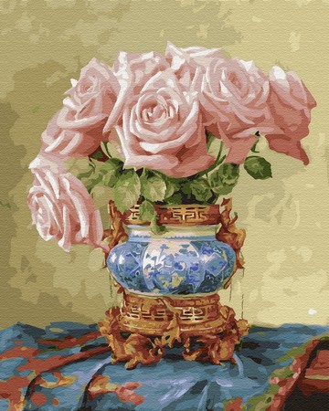 Картина по номерам Molly KH0668 Бузин. «Восточные розы» 40*50 см