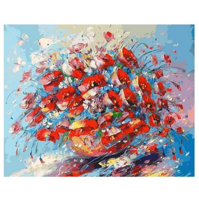 Картина по номерам Белоснежка AB153 «Цветочная палитра лета» 40*50 см в интернет-магазине Швейпрофи.рф