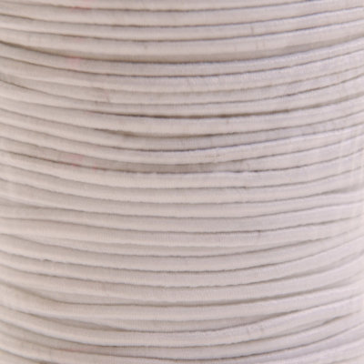 Шнур резиновый (шляпная резинка)  2 мм   белый  рул. 100 м в интернет-магазине Швейпрофи.рф