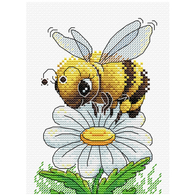 Набор для вышивания М.П.Студия М-230 «Трудолюбивая пчелка» 16*12 см в интернет-магазине Швейпрофи.рф