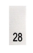 Размерники в пакетике (уп. 100 шт.) №28 белый