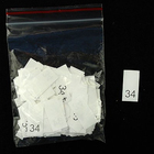 Размерники в пакетике (уп. 100 шт.) №34 белый