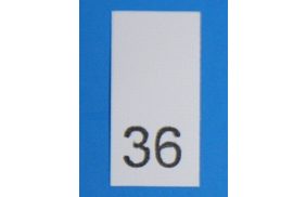 Размерники в пакетике (уп. 100 шт.) №36 белый