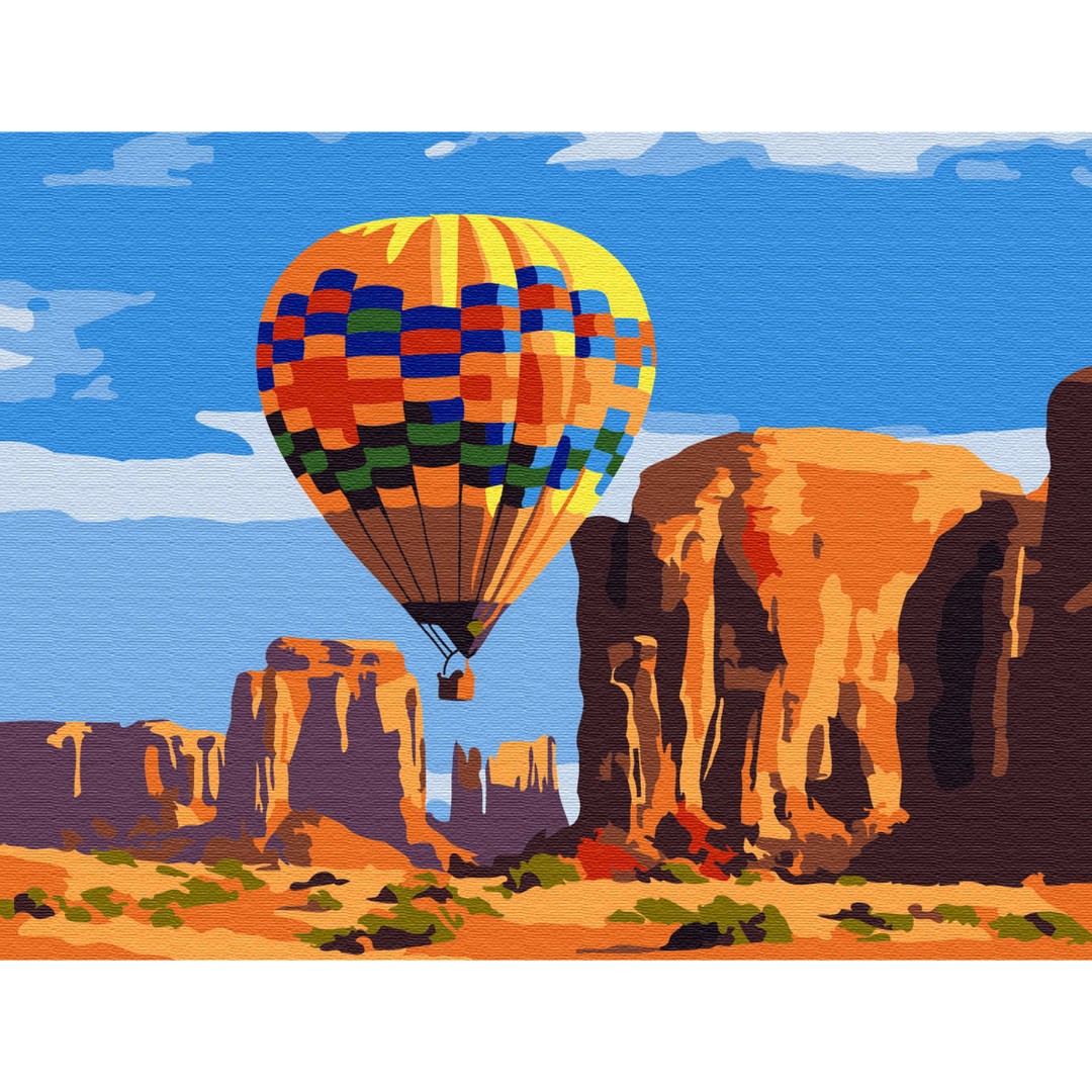 Картина по номерам Molly KH0786 «Воздушный шар» 15*20 см
