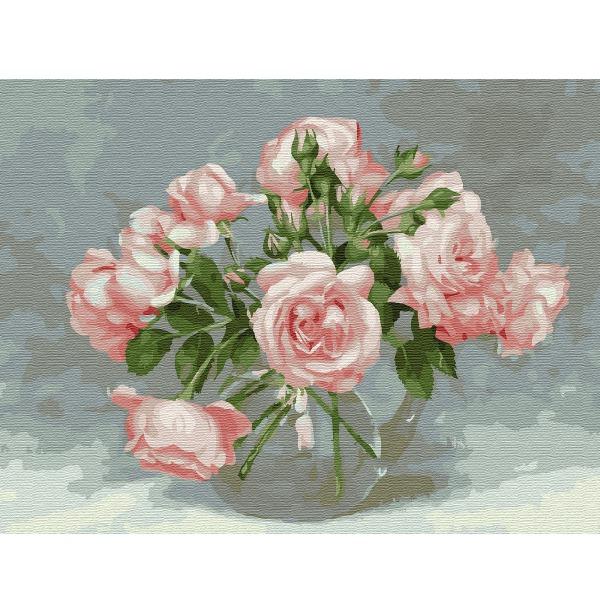 Картина по номерам Molly KK0661  «Розовая симфония» Бузин 30*40 см