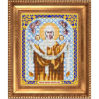 Ткань для вышивания бисером Благовест И-5018 Покров пресвятой Богородицы 13,5*17 см