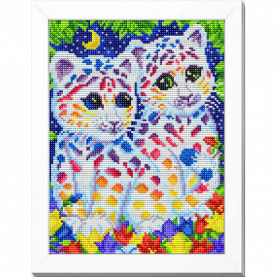 Ткань с рисунком для вышивания бисером «Славяночка КС-4006  Сказочные коты» 20*25 см в интернет-магазине Швейпрофи.рф